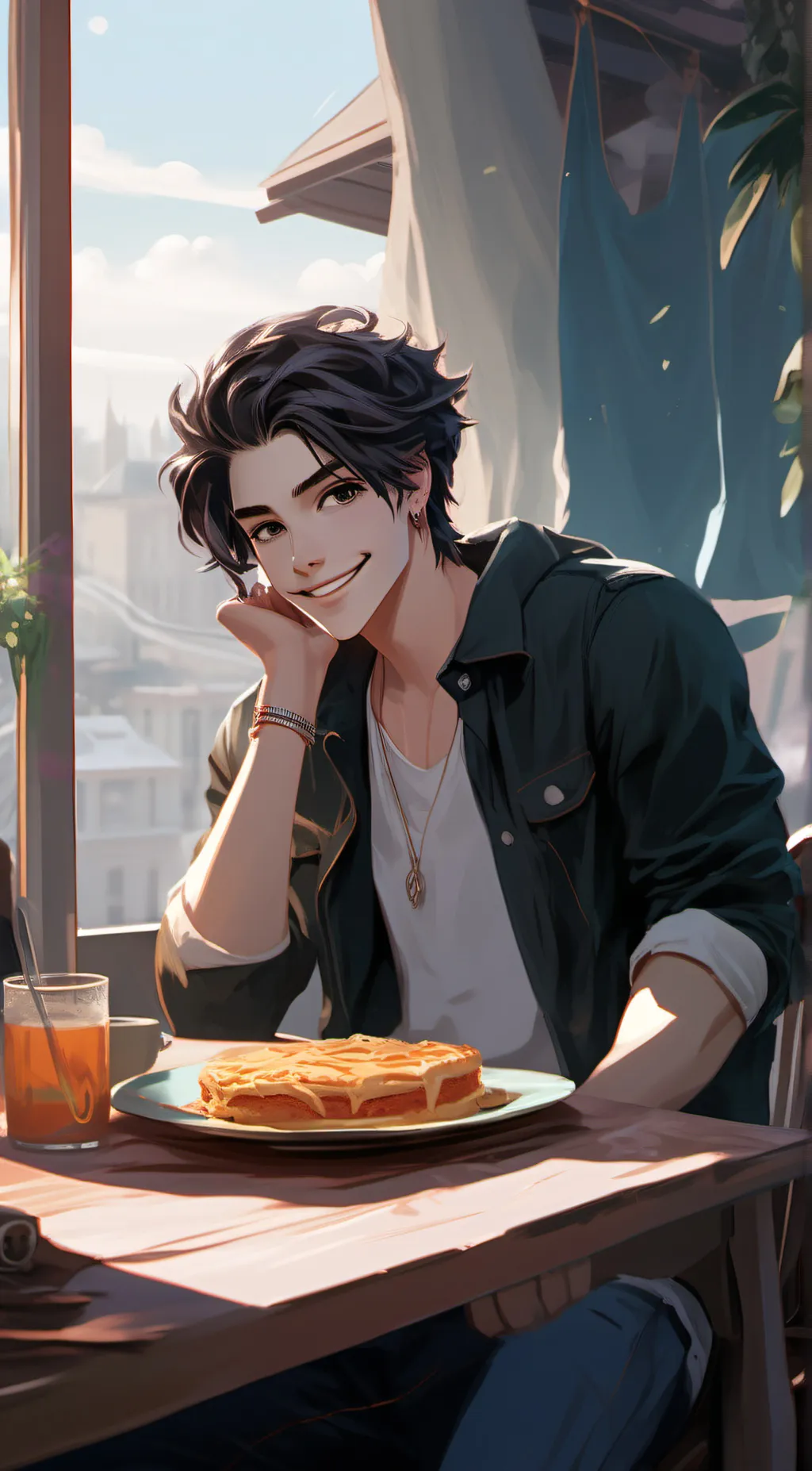 ai character: Chris background