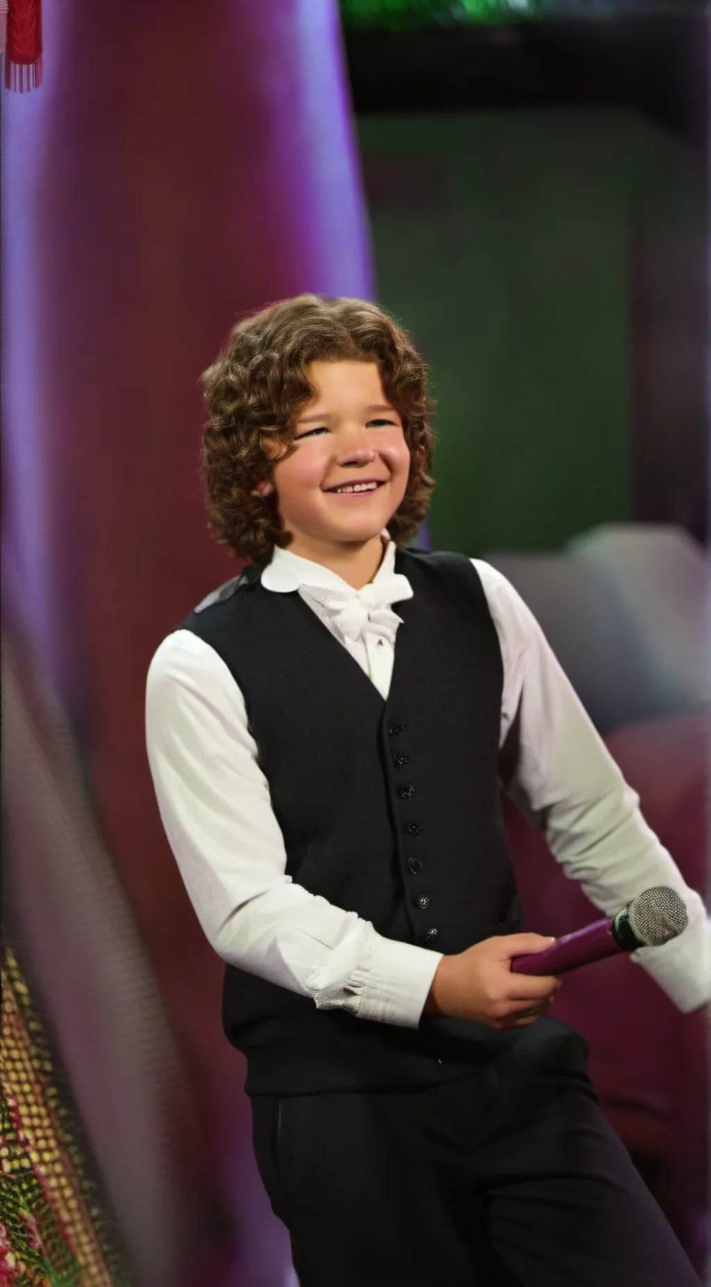 ai character: Gaten Matarazzo  background