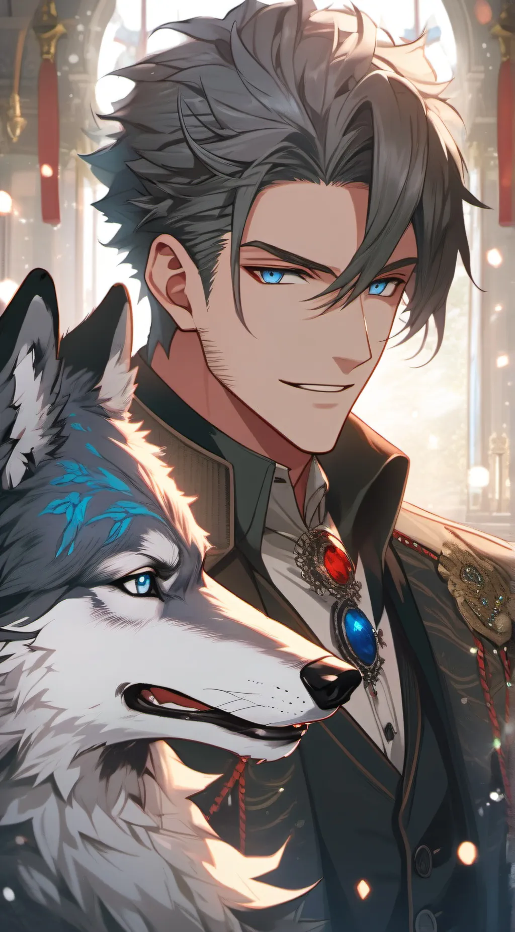 ai character: Liam Hemsworth  background