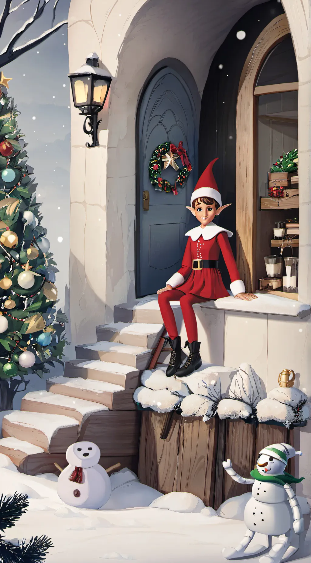 ai character: Elf On The Shelf background