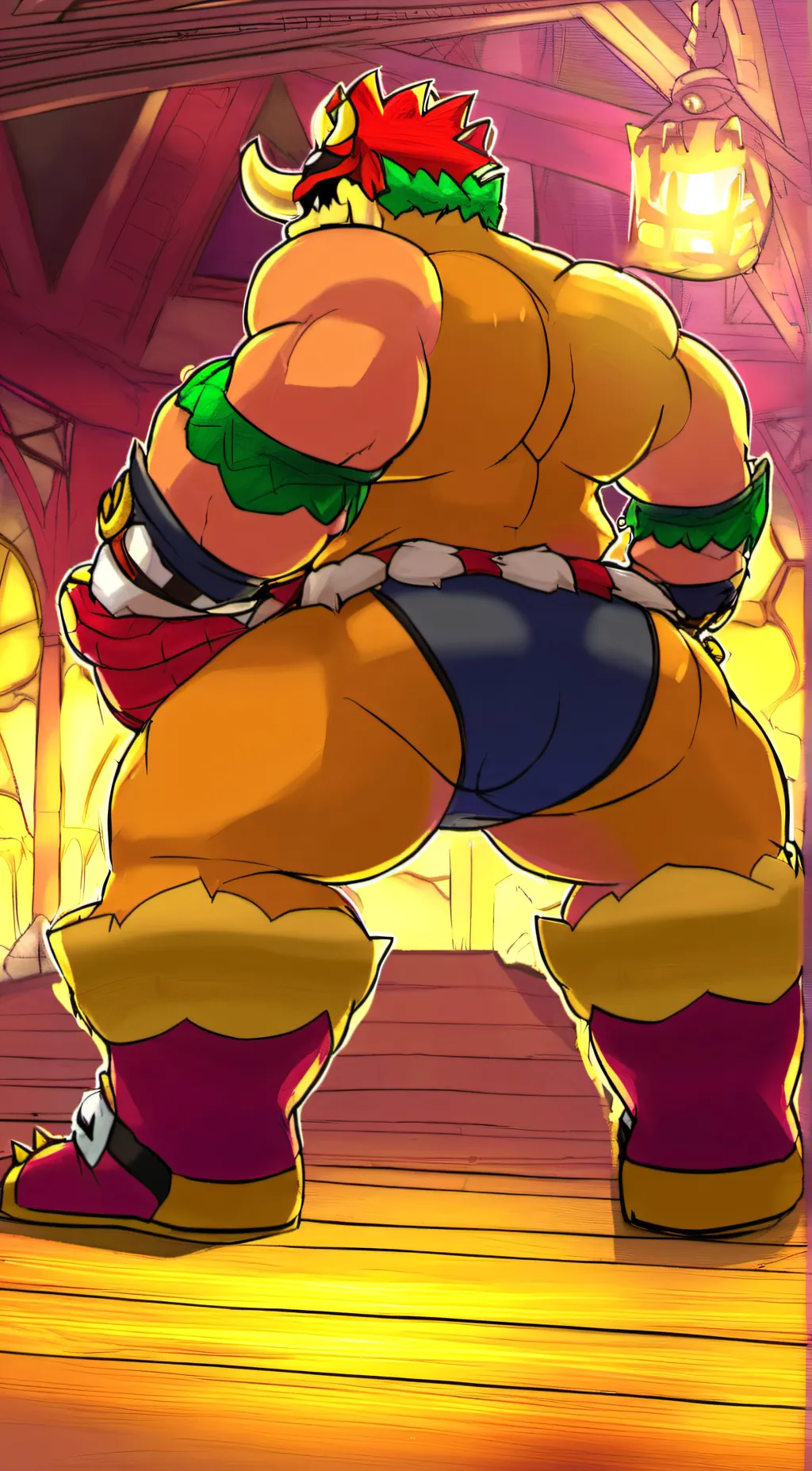 ai character: king koopa background