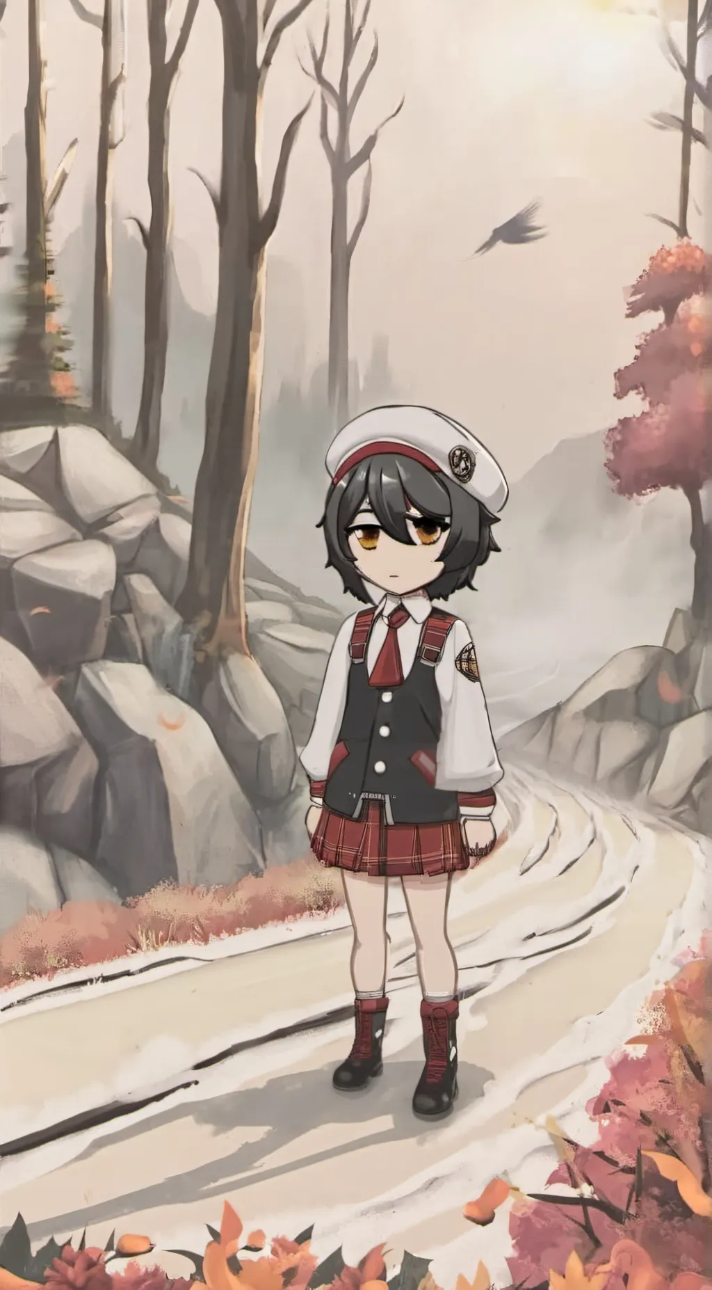 ai character: MAKE A GF/BF background