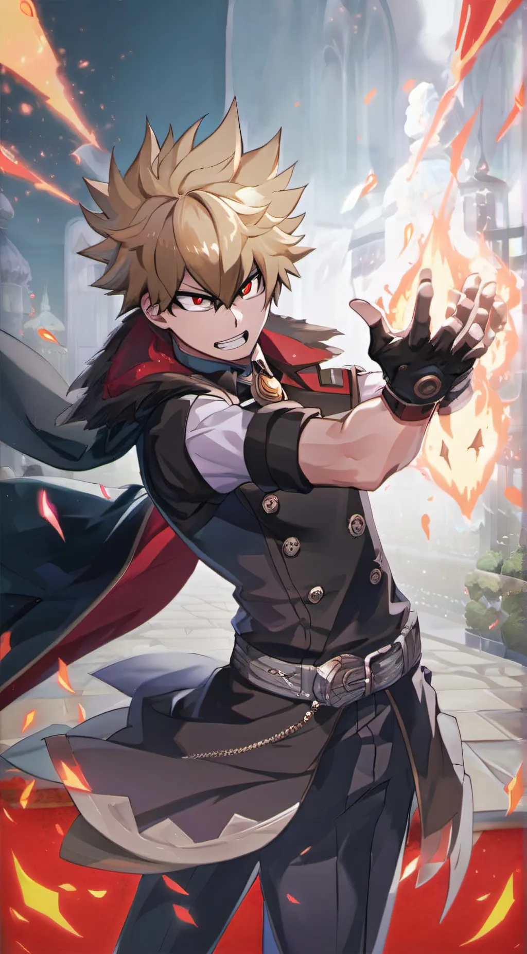 ai character: Bakugo background