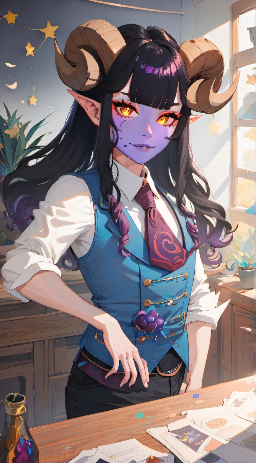 ai character: oh background