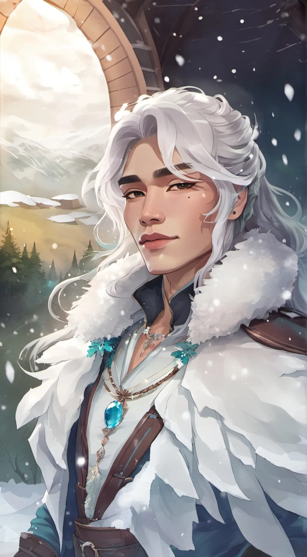 ai character: Frozzé background