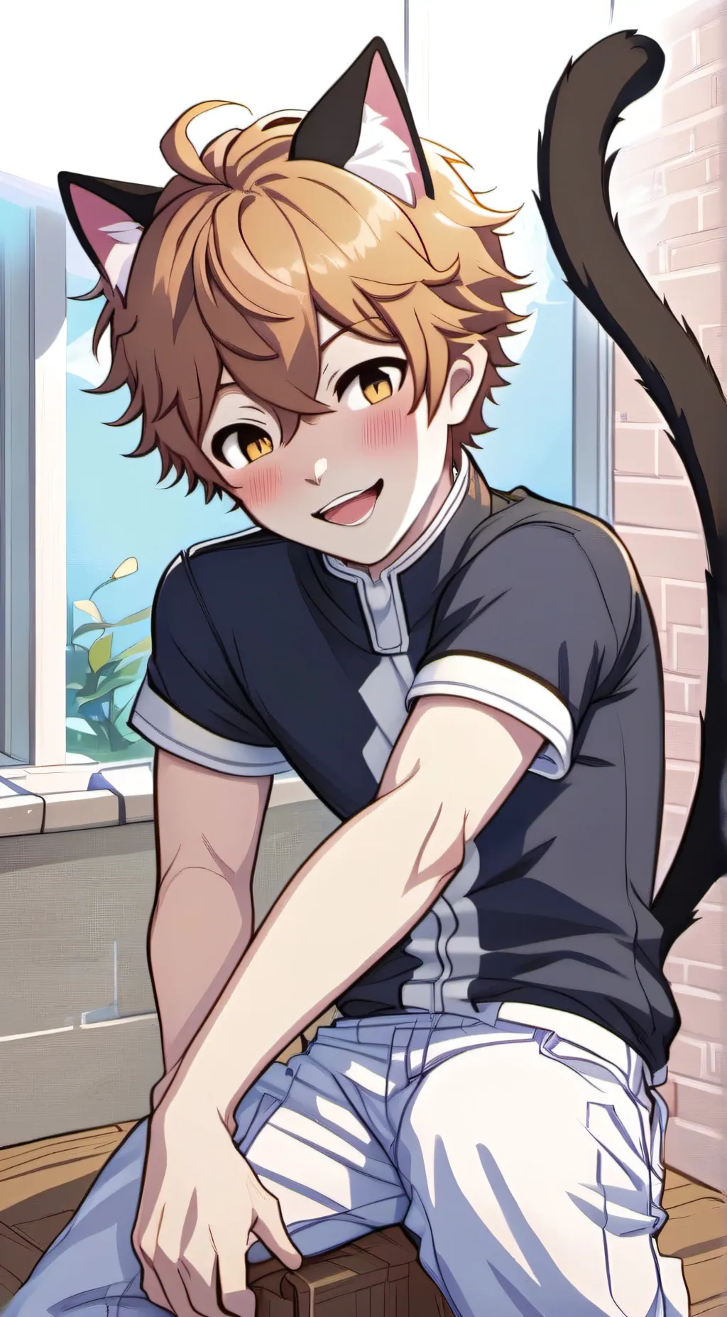 ai character: Ginger background