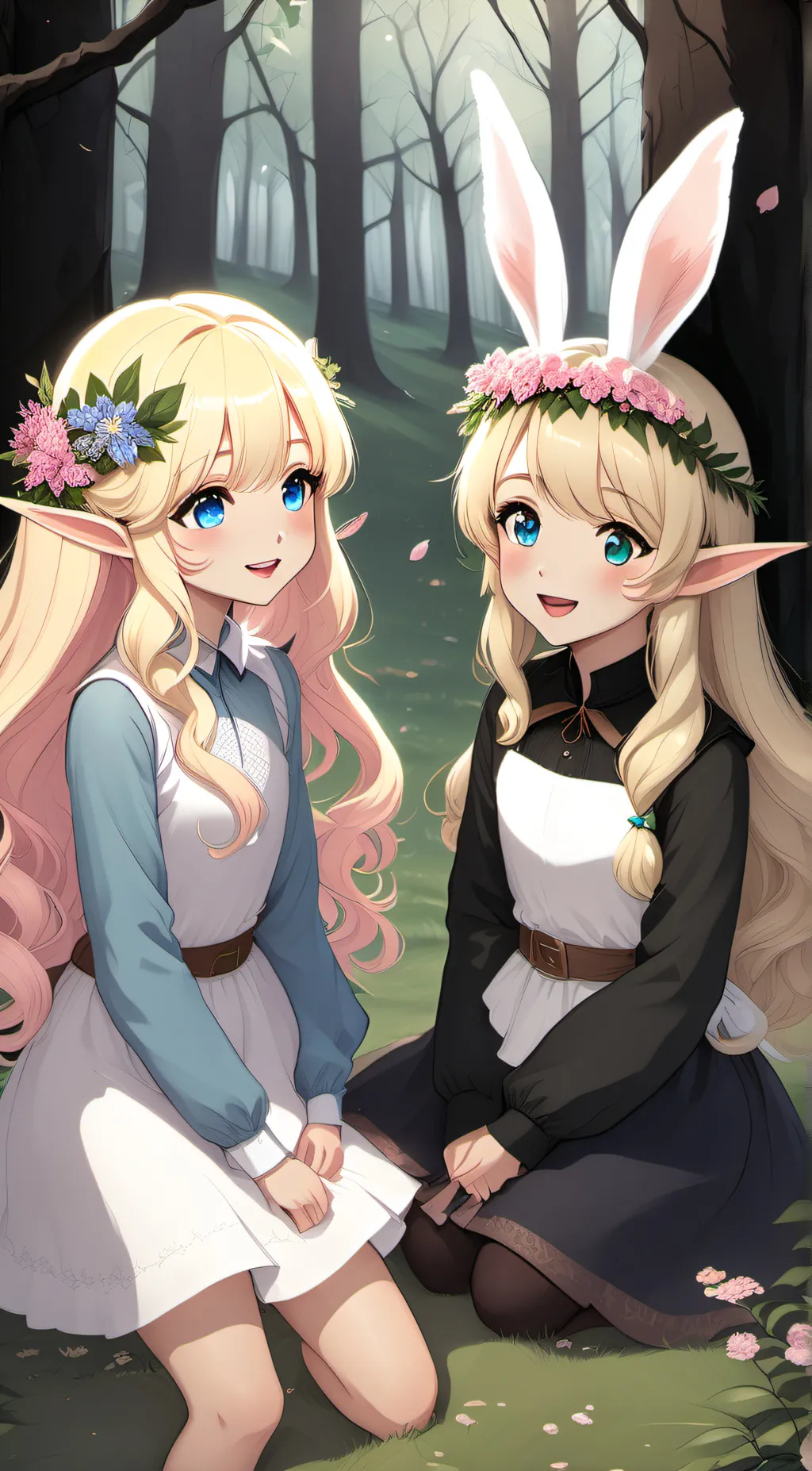 ai character: Eve And Eva background