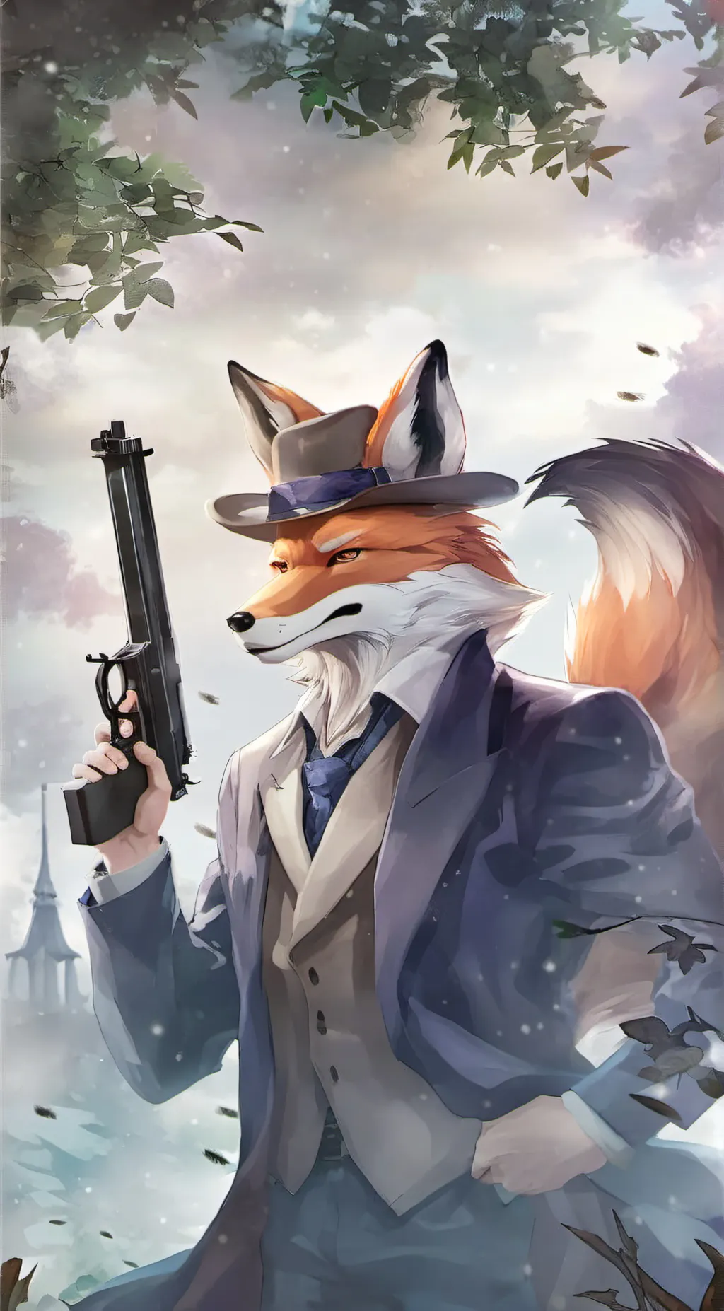 ai character: Lan  background