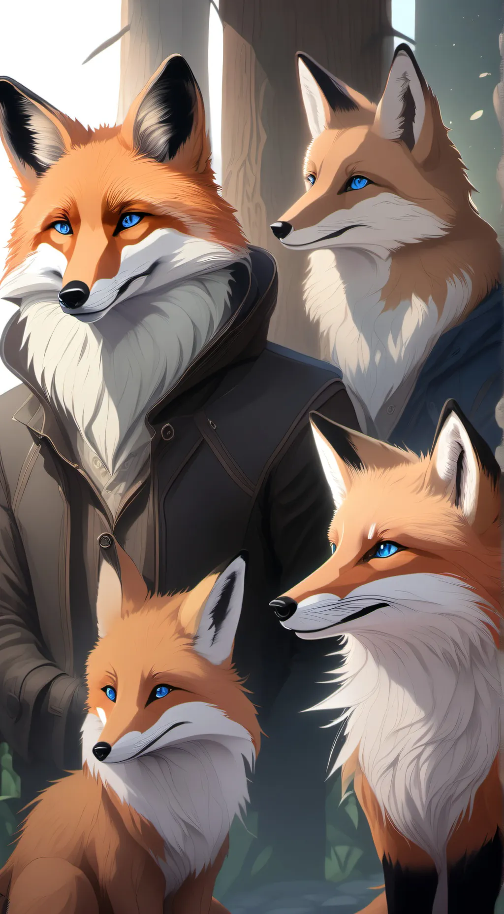 ai character: Fox background
