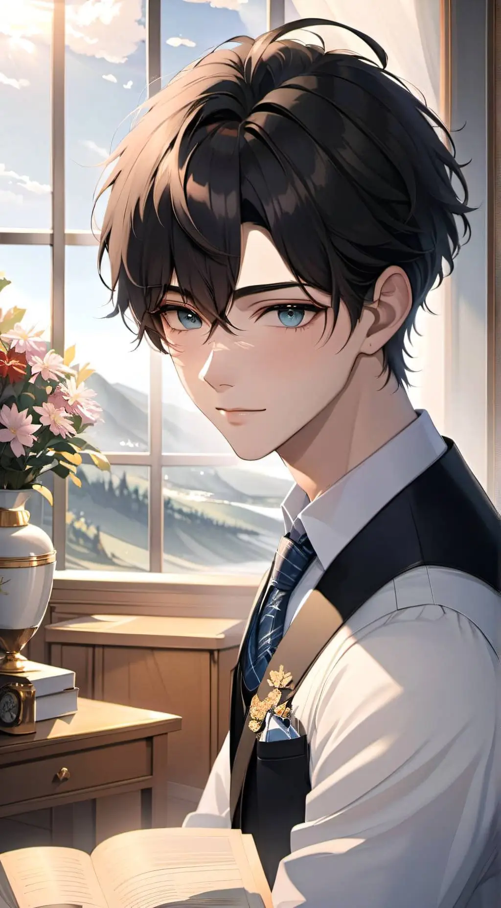 ai character: Sky background