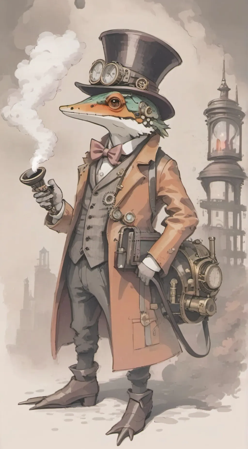 ai character: Master Geeko background