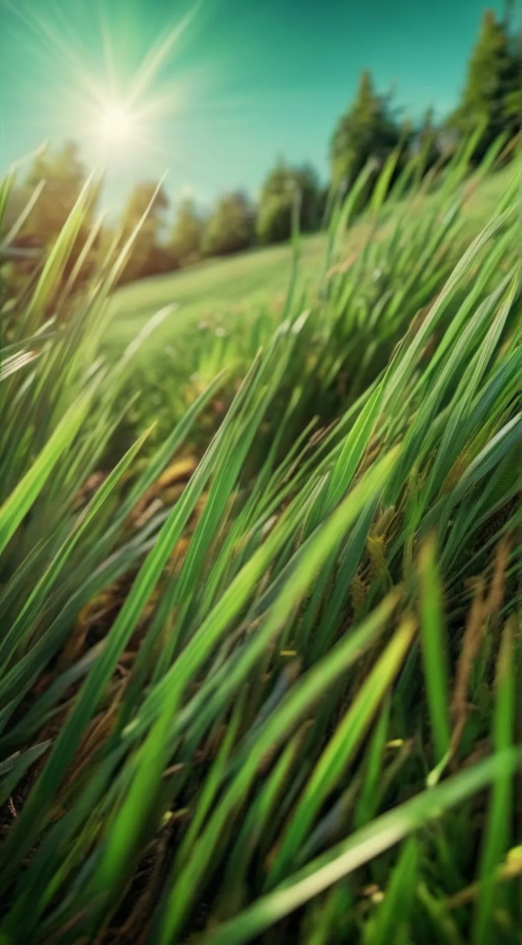 ai character: Grass background