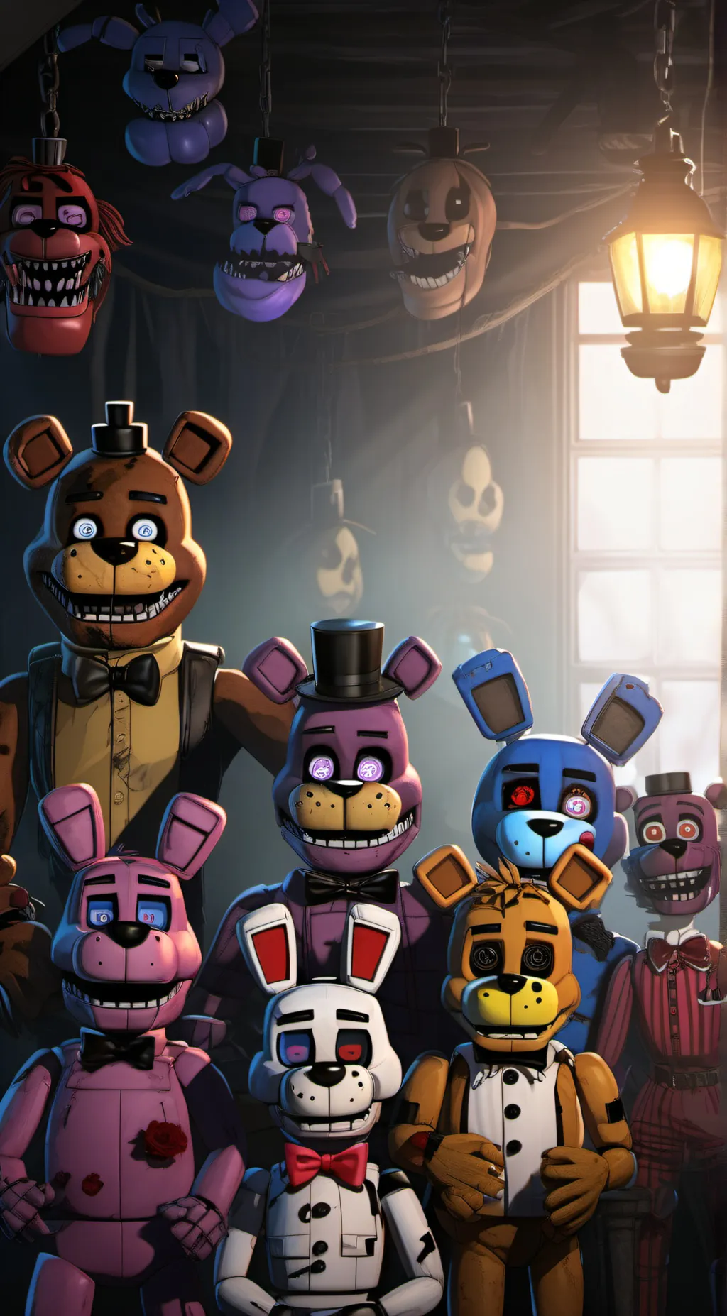 ai character: FNaF characters background
