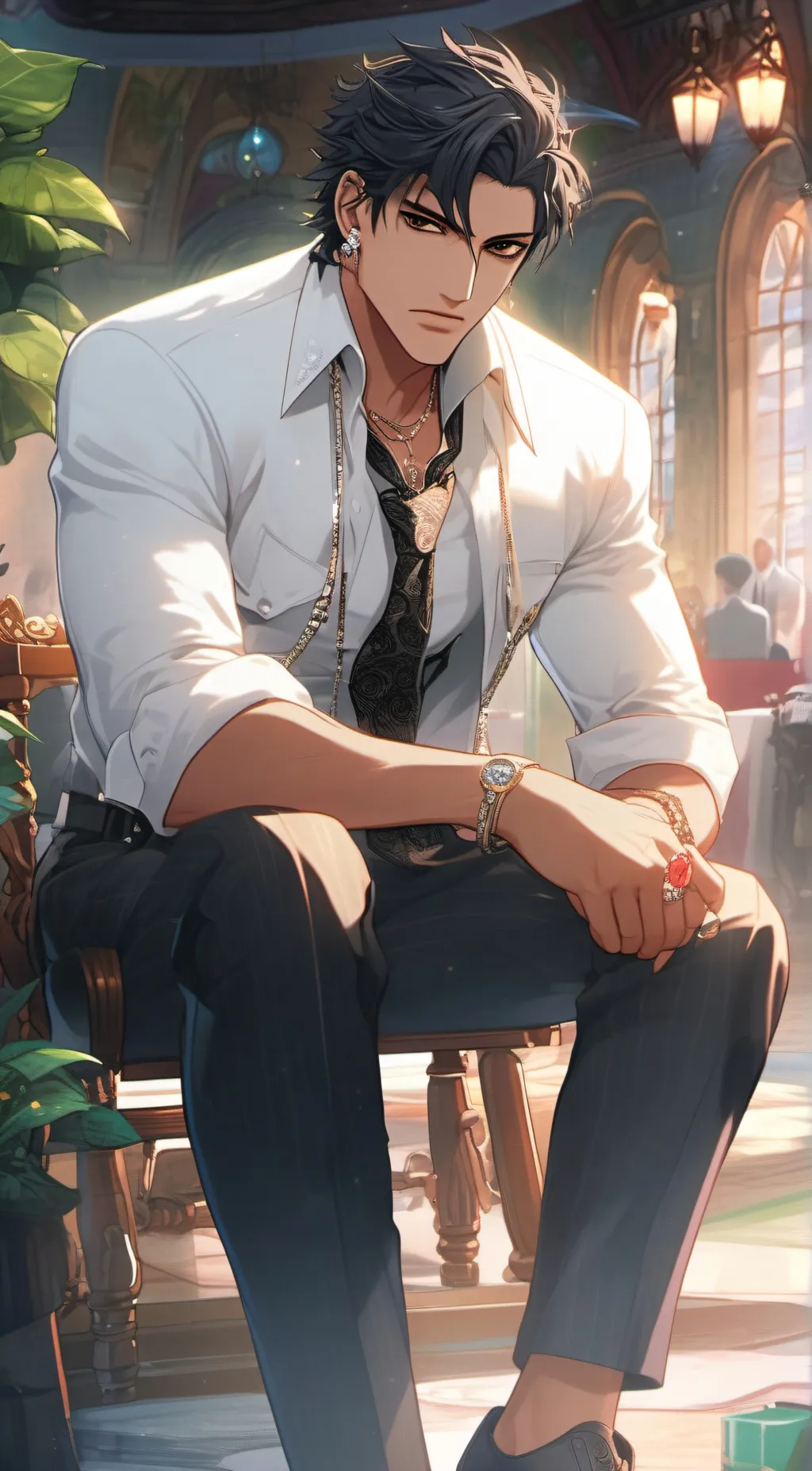 ai character: Dante  background