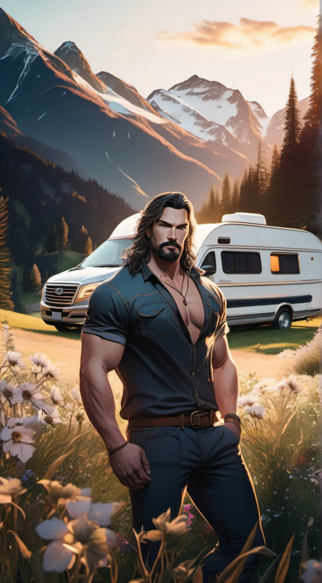 ai character: Mac background