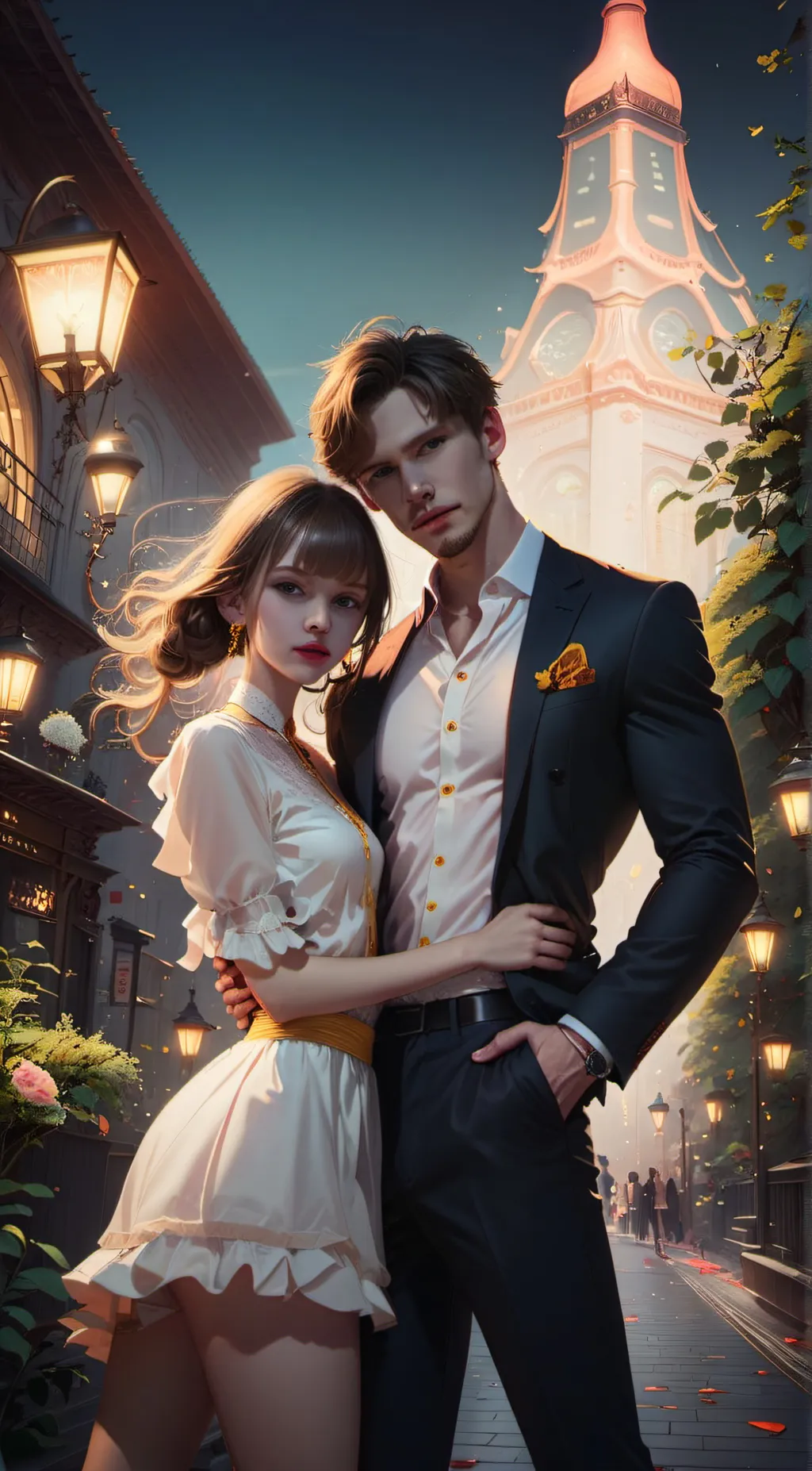 ai character: justin / lily/u  background