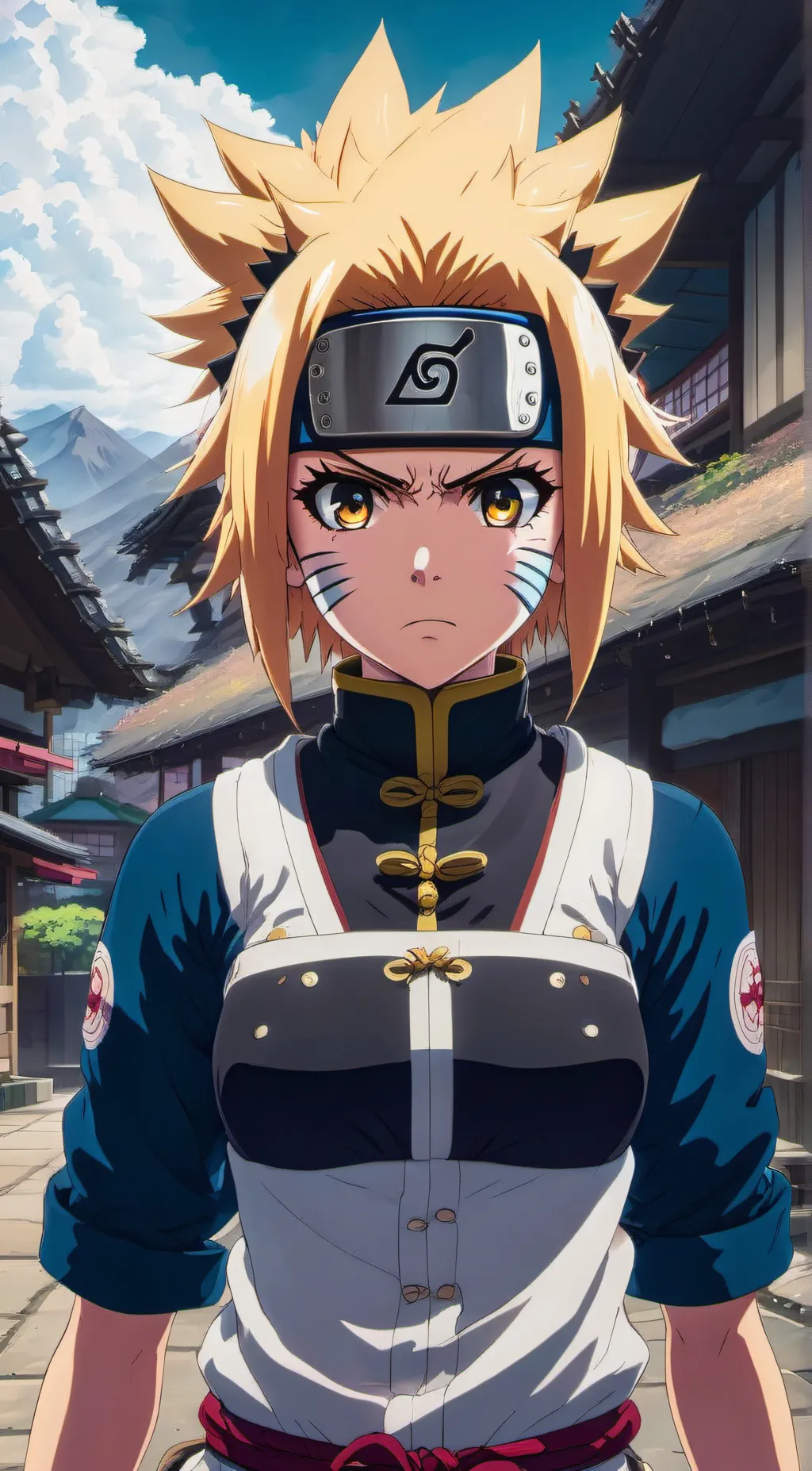 ai character: naruto  background