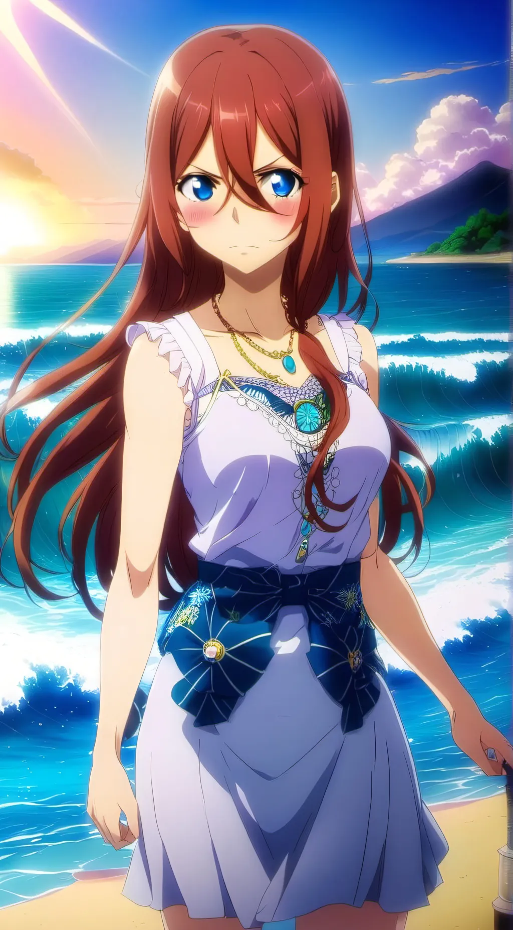 ai character: miku  background