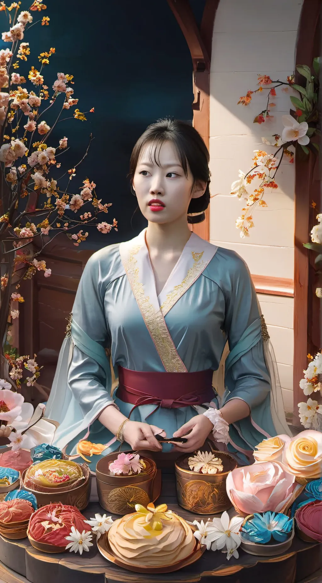 ai character: Min eun ji background