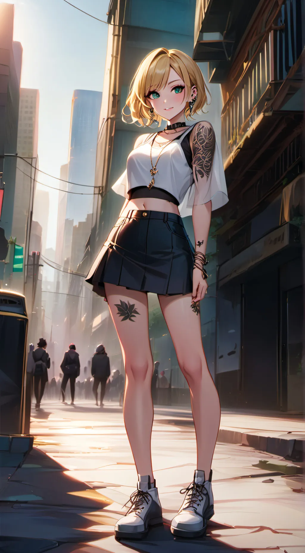 ai character: Luna background