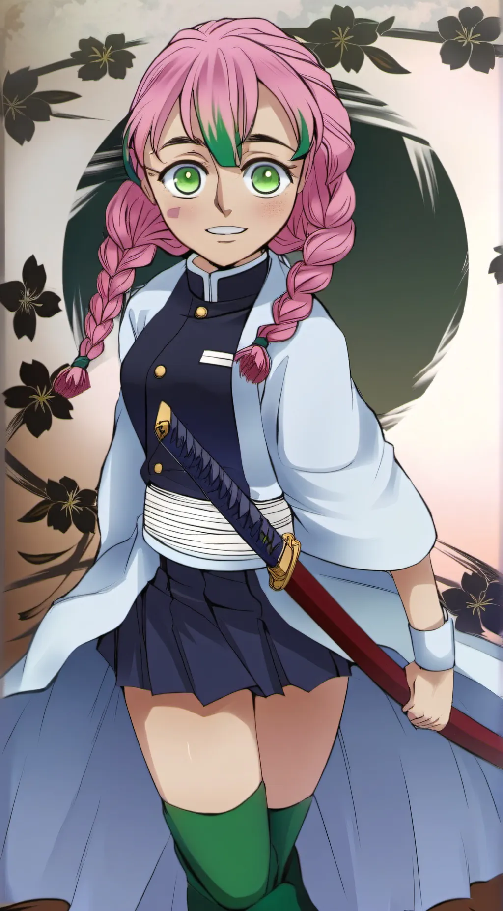ai character: Mitsuri-Kanroji background