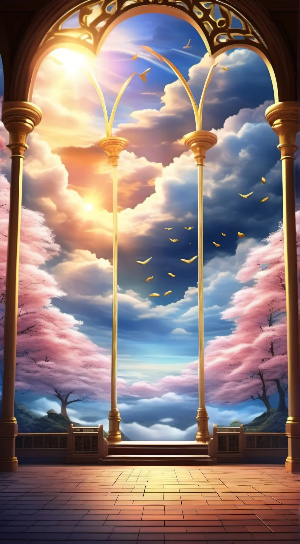 ai character: heaven says  background