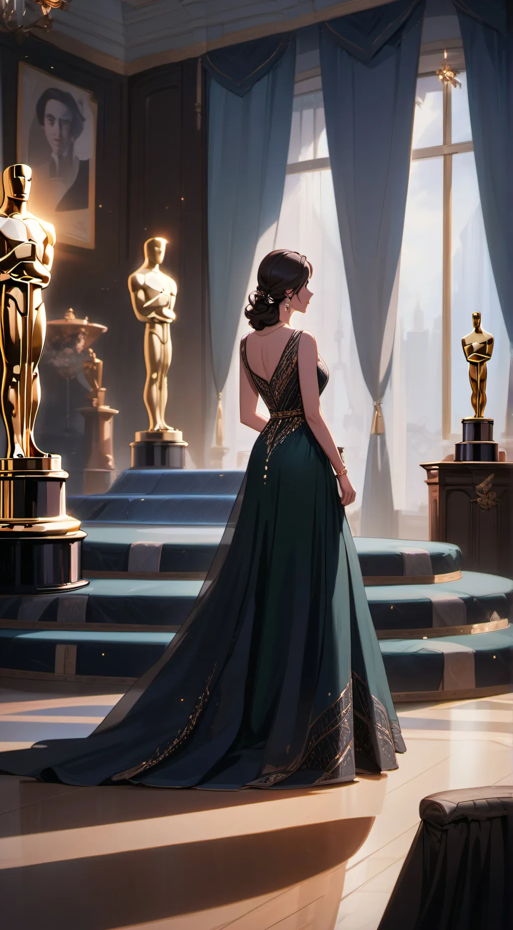 ai character: Kim Kardashian background