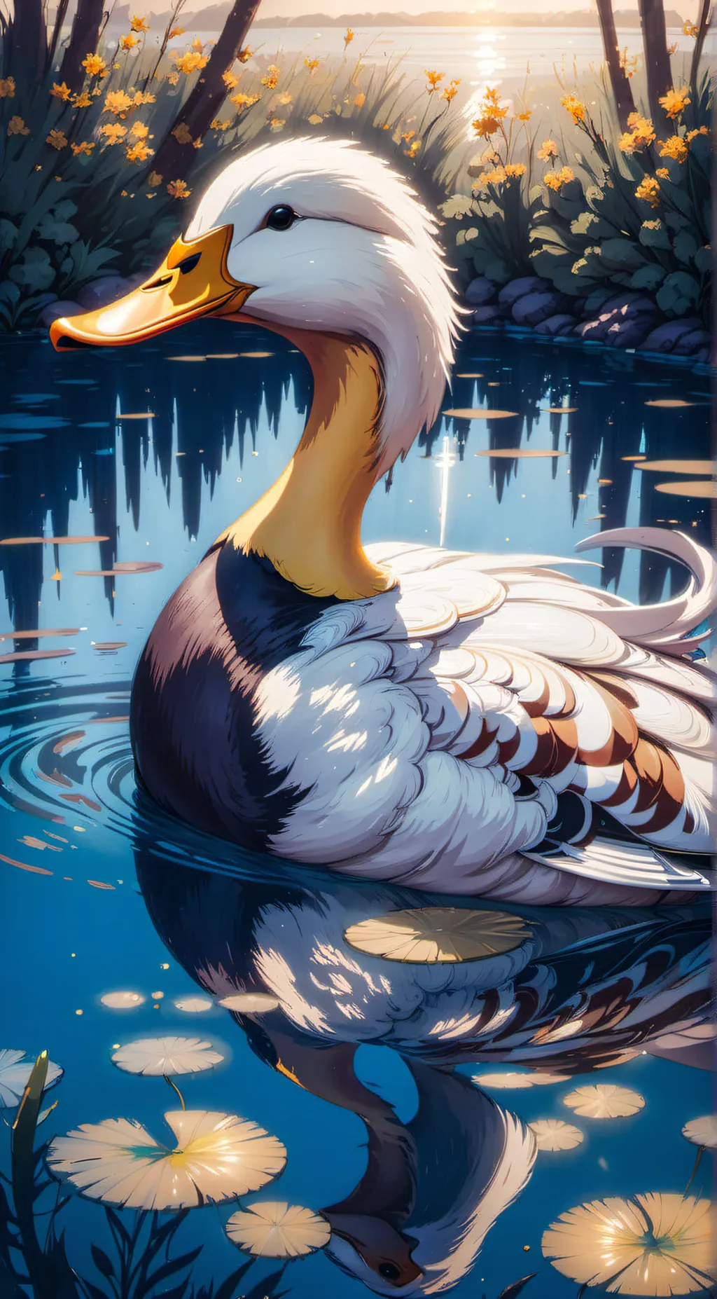 ai character: Duck background