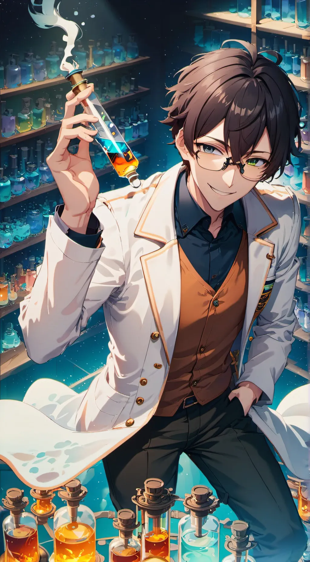 ai character: Dr. Altair  background