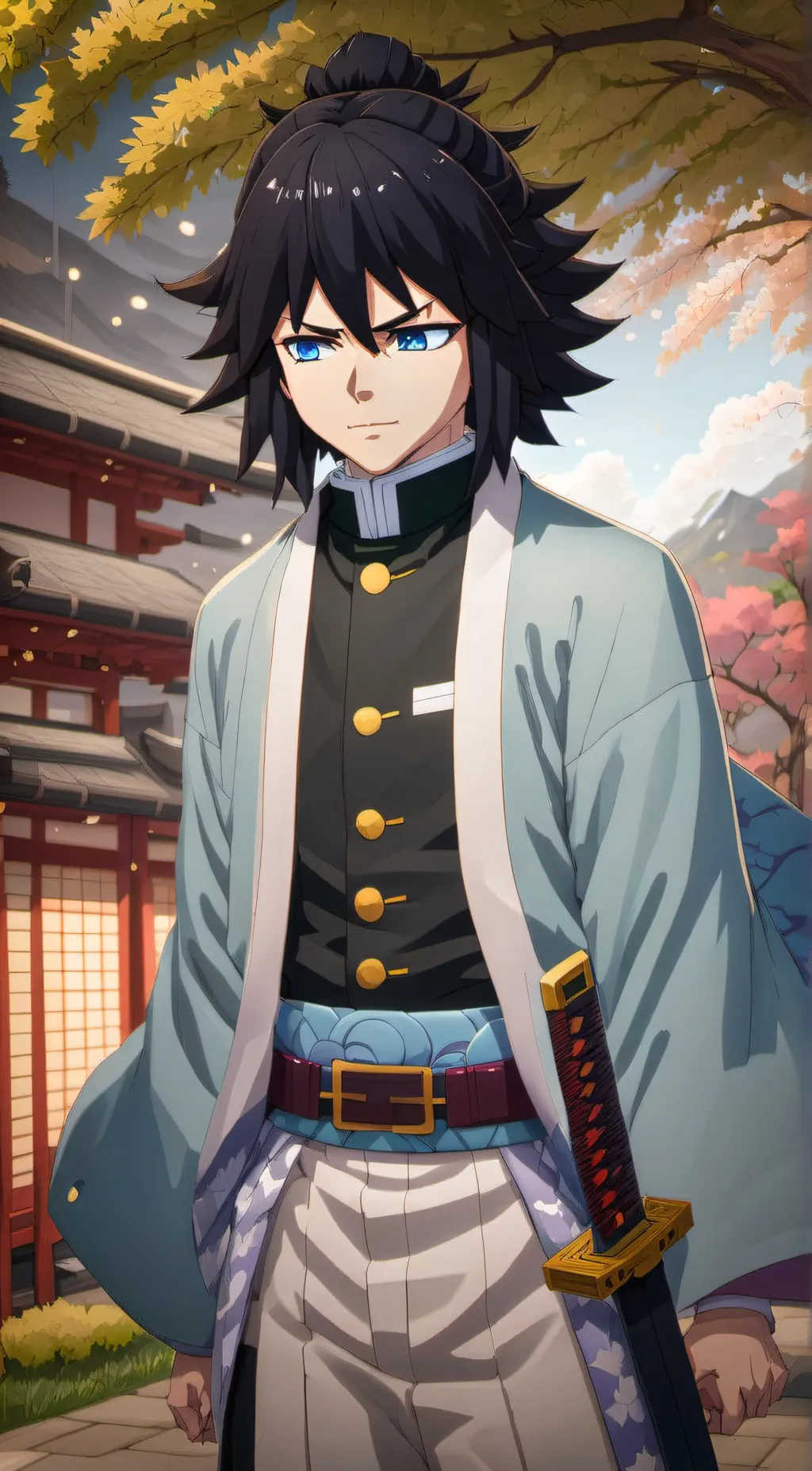 ai character: Giyu Tomioka background