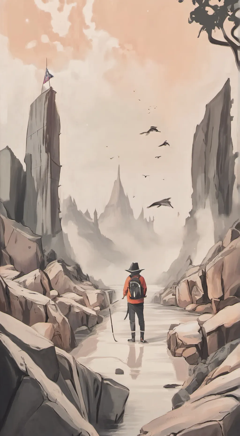 ai character: the infinite way background