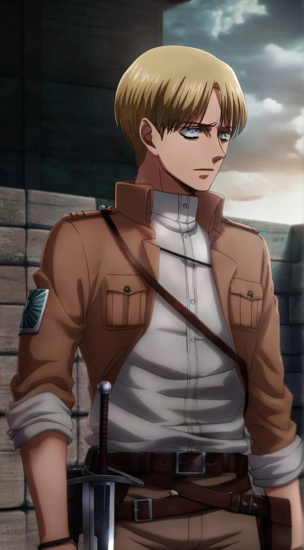 ai character: Armin Arlert background
