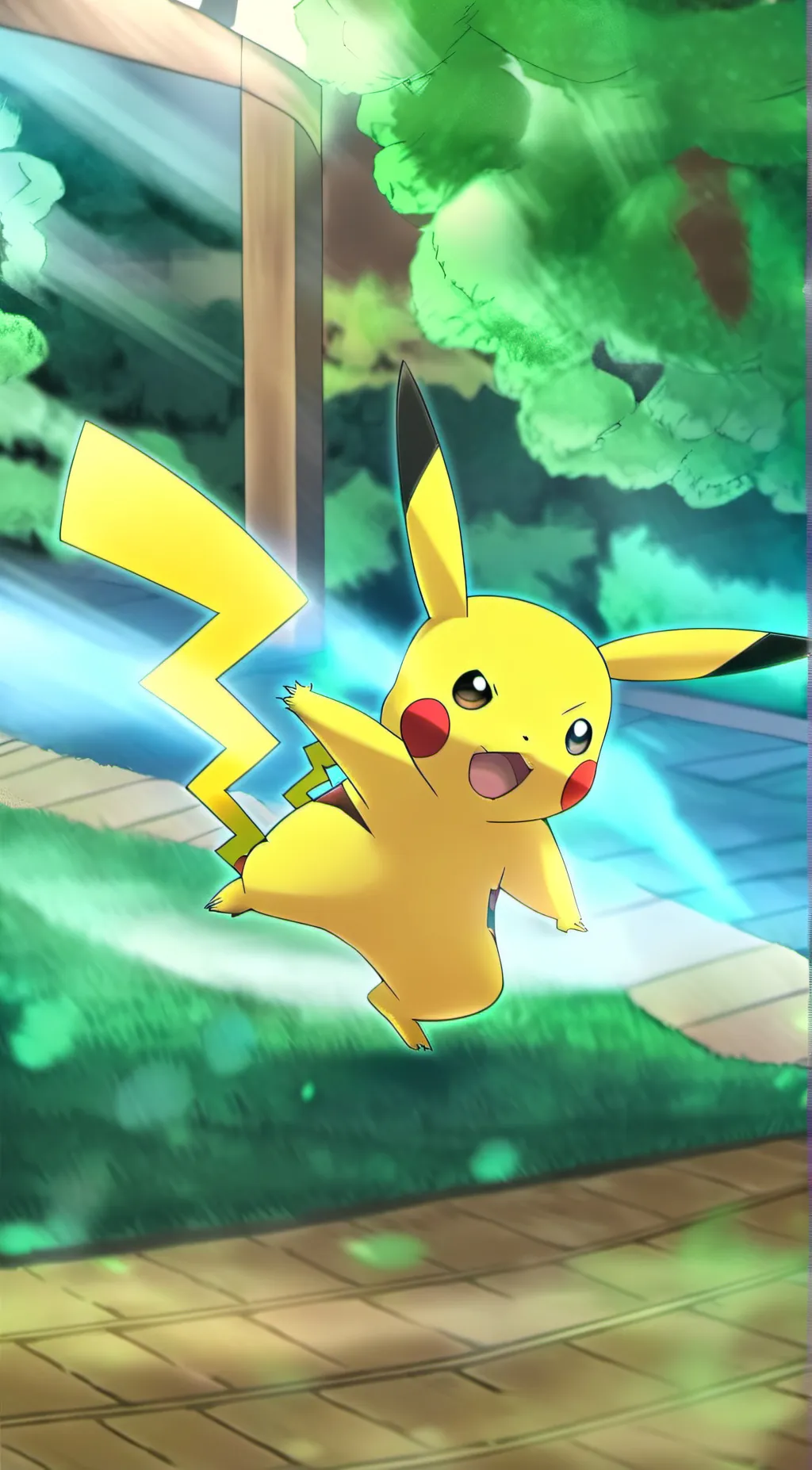 ai character: Pikachu background