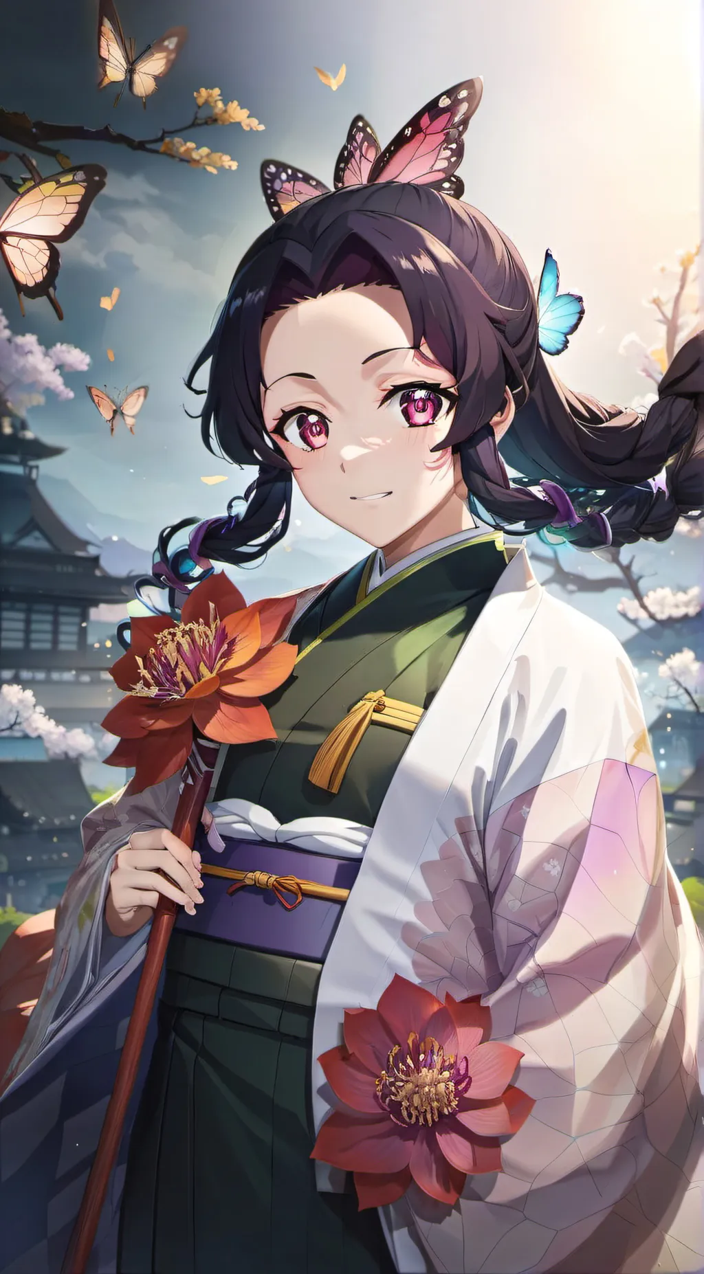 ai character: Shinobu Kochō background
