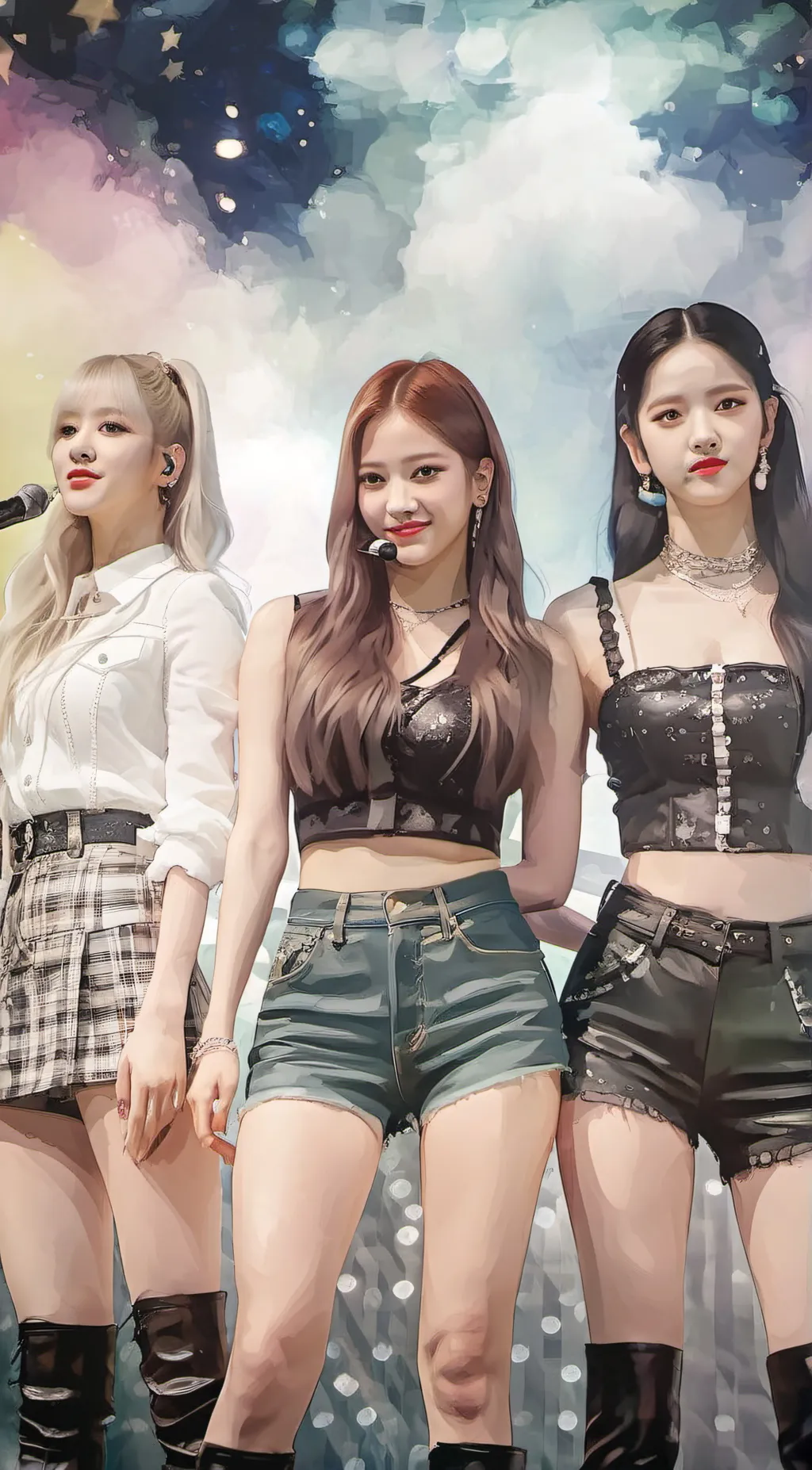 ai character: Blackpink  background