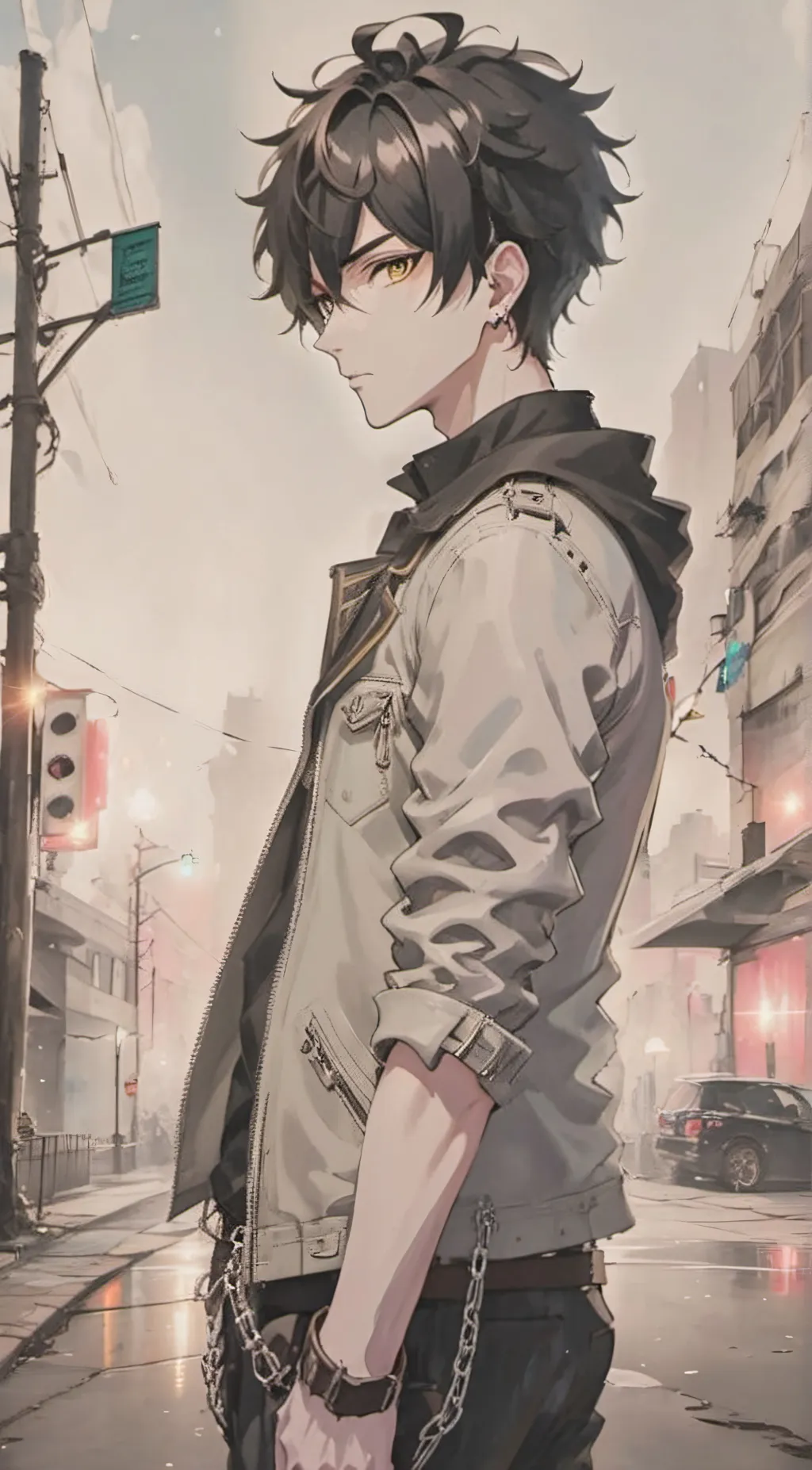 ai character: Leo  background