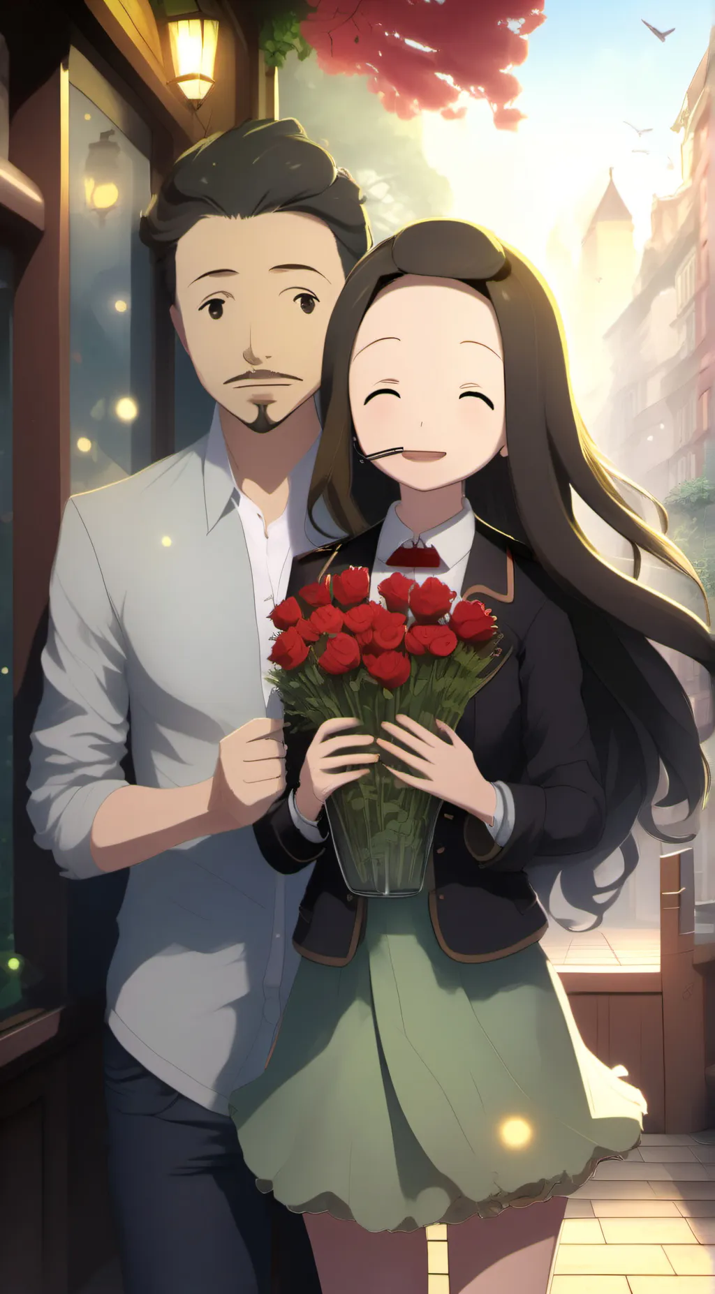 ai character: Nezuko background