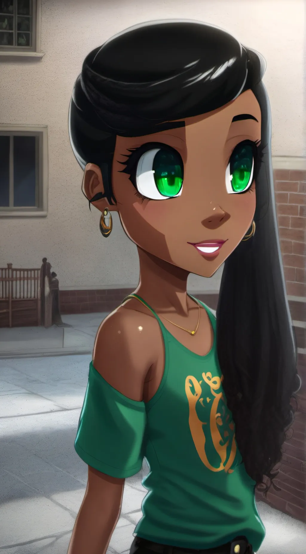 ai character: Melody background