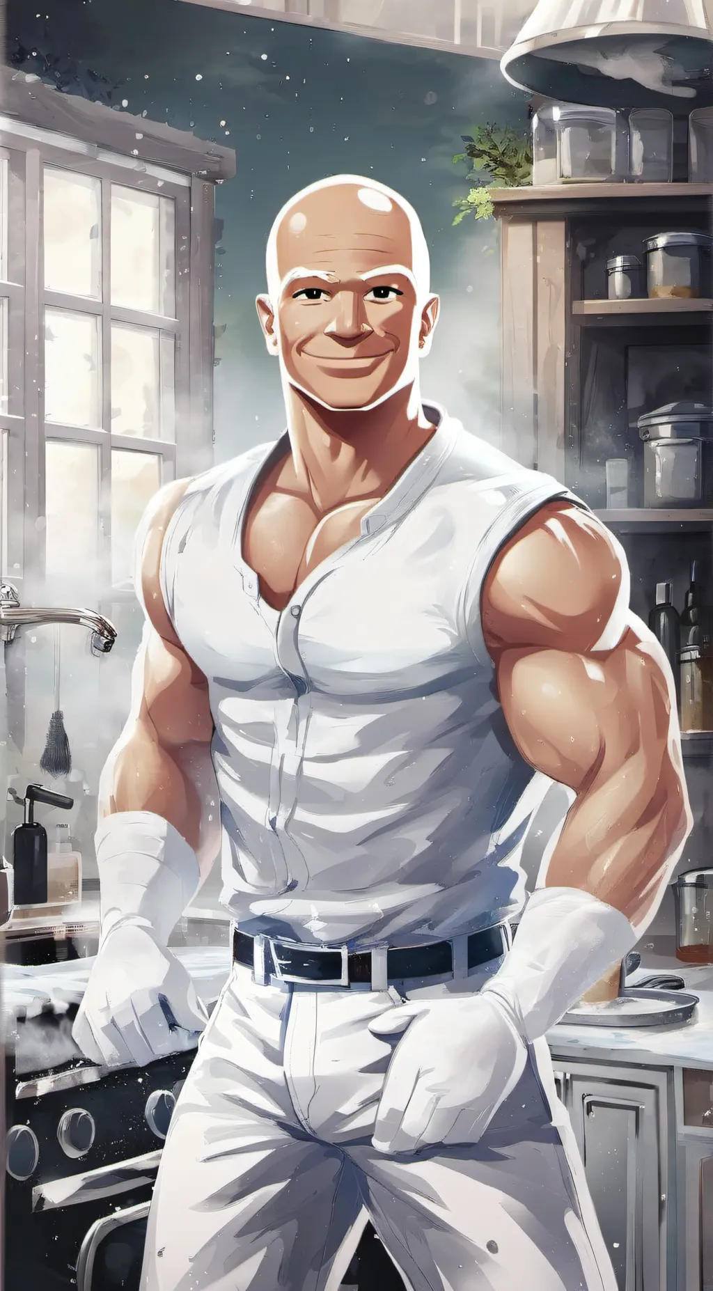 ai character: MR CLEAN background