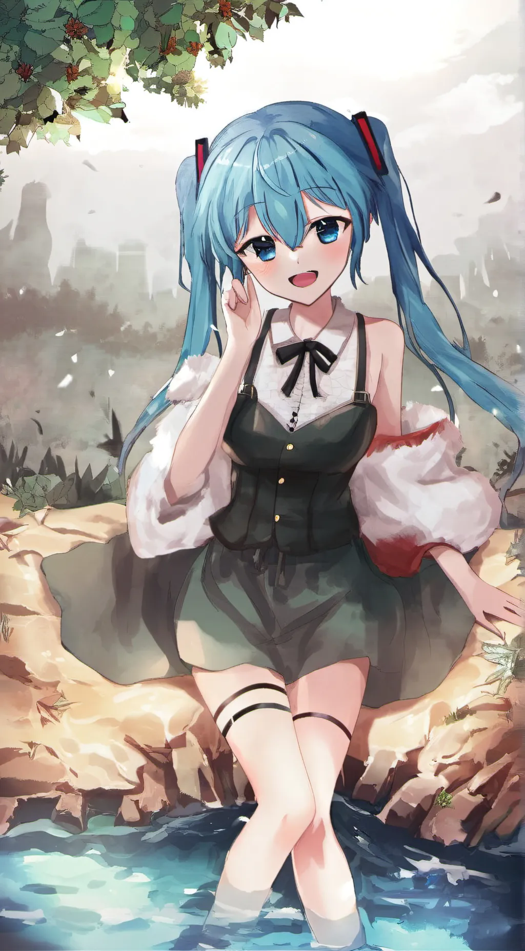 ai character: Miku background