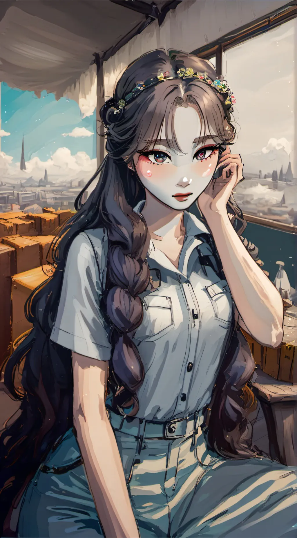 ai character: 𝐅𝐚𝐲𝐞🤍 background