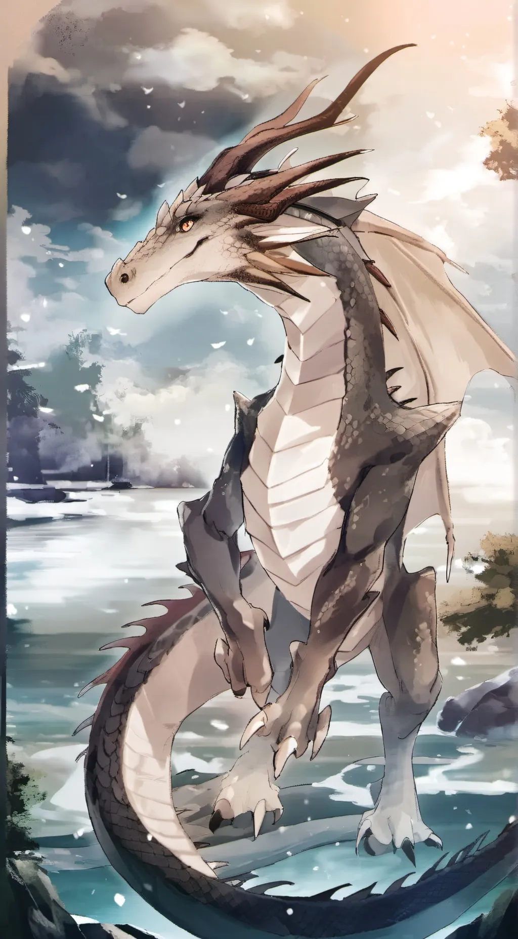 ai character: The Stilt Dragon background