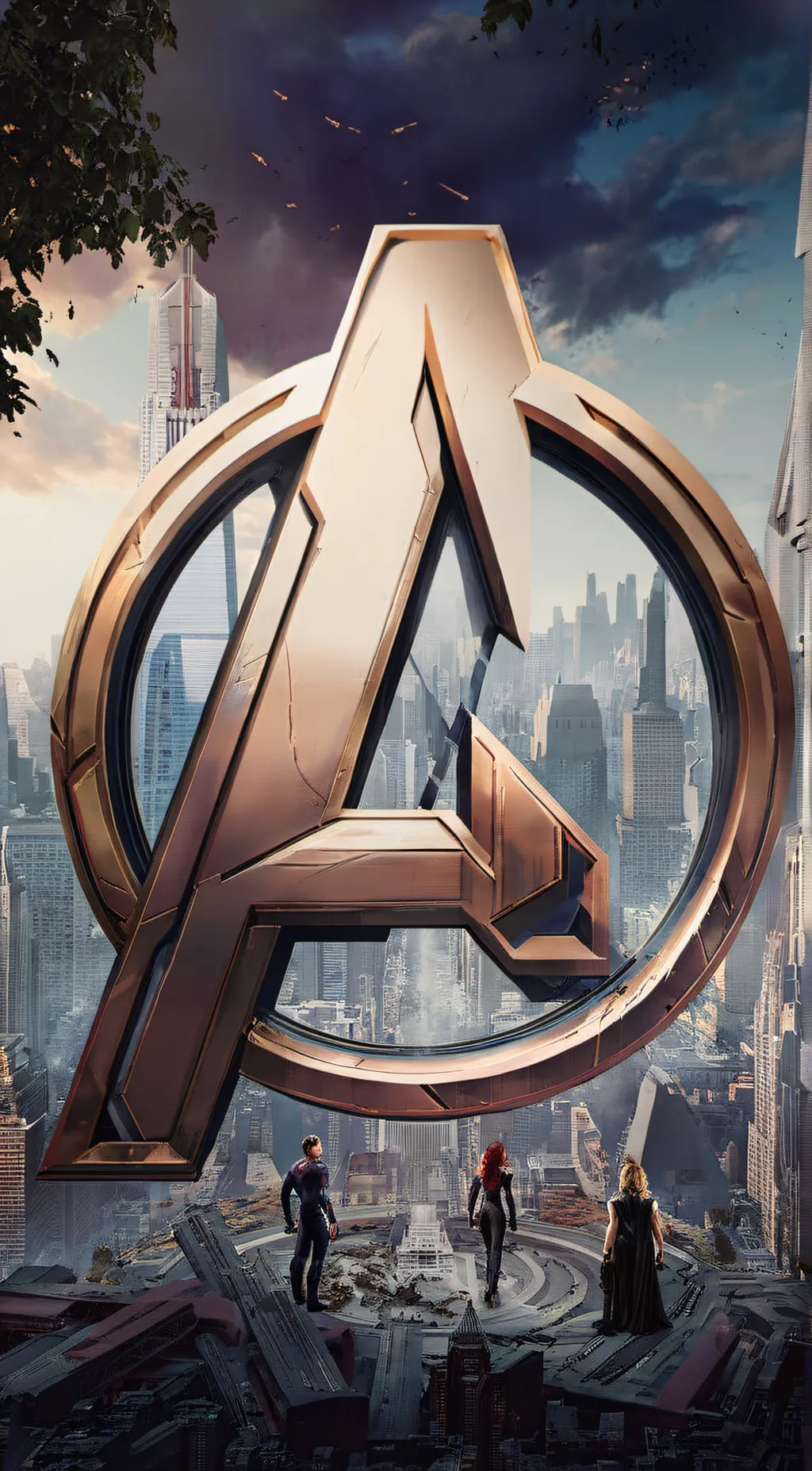 ai character: The avengers  background