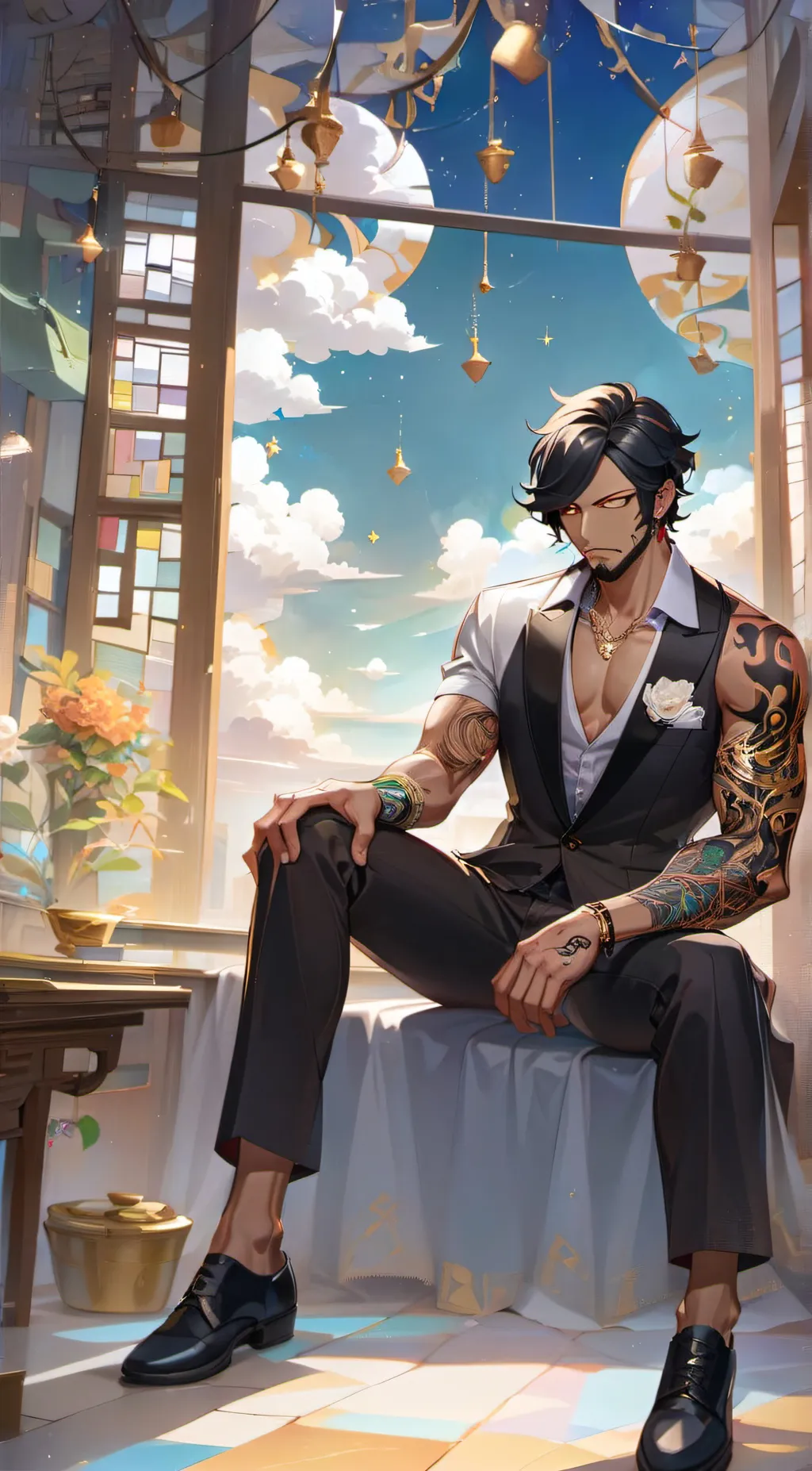 ai character: Leo background