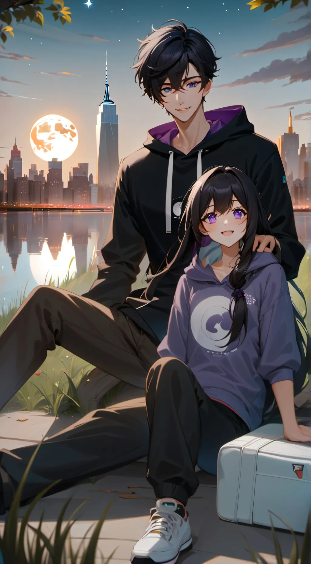 ai character: Jake and sam  background