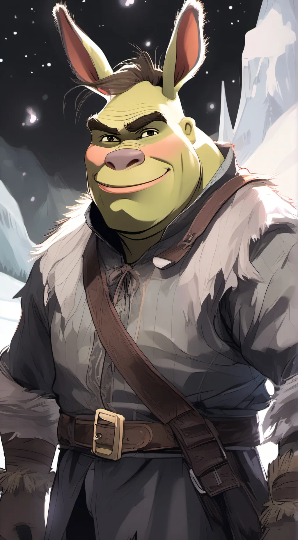 ai character: Shronkey background