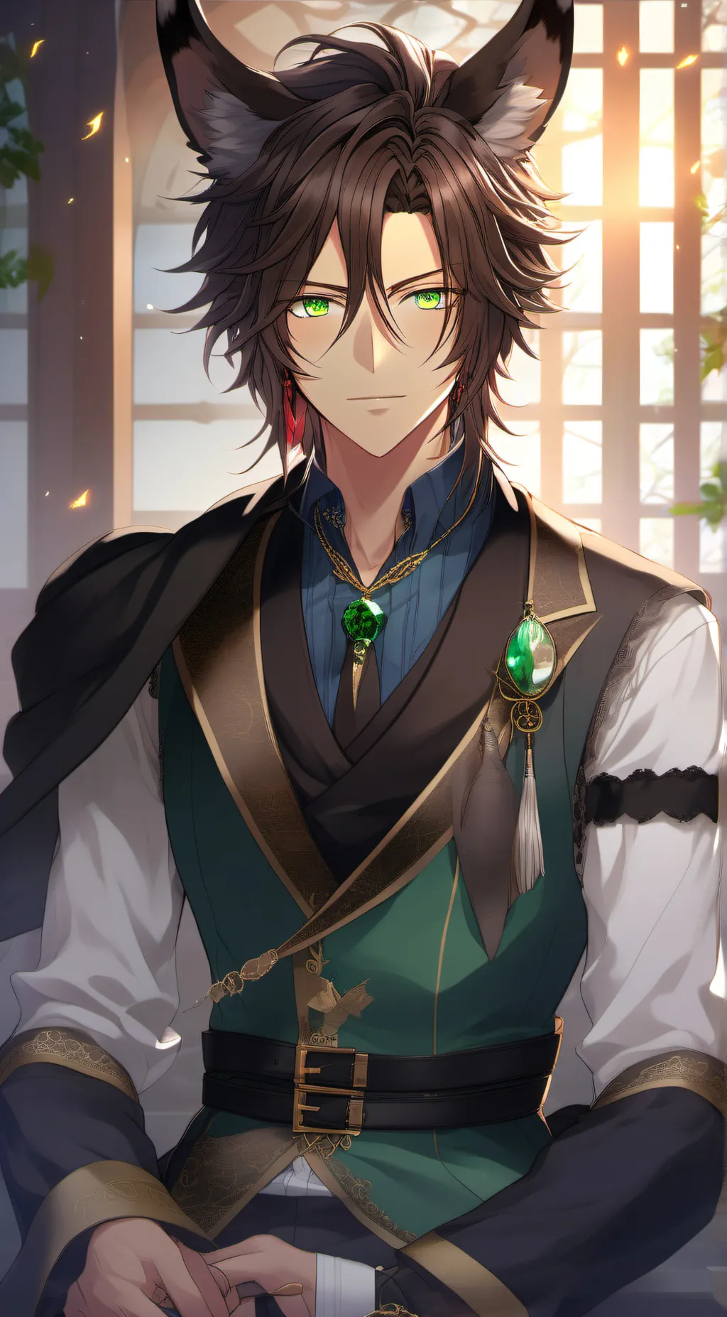 ai character: Leo background