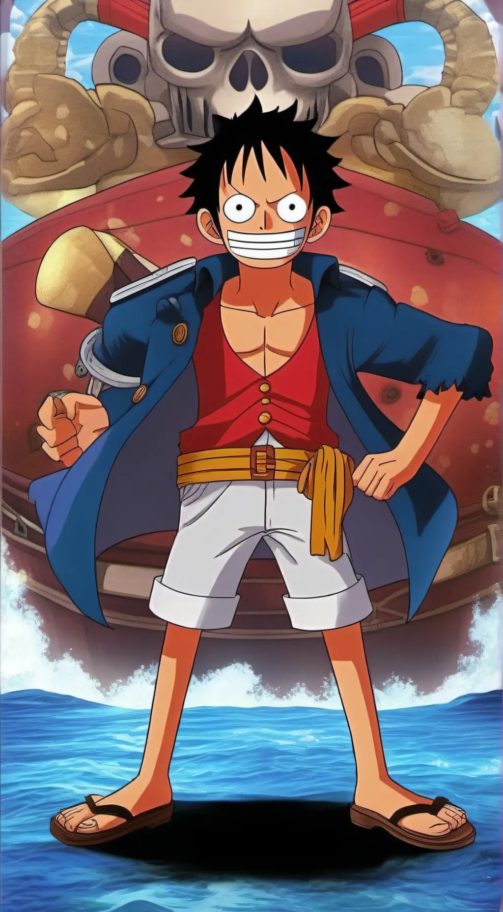 ai character: Monkey D Luffy background