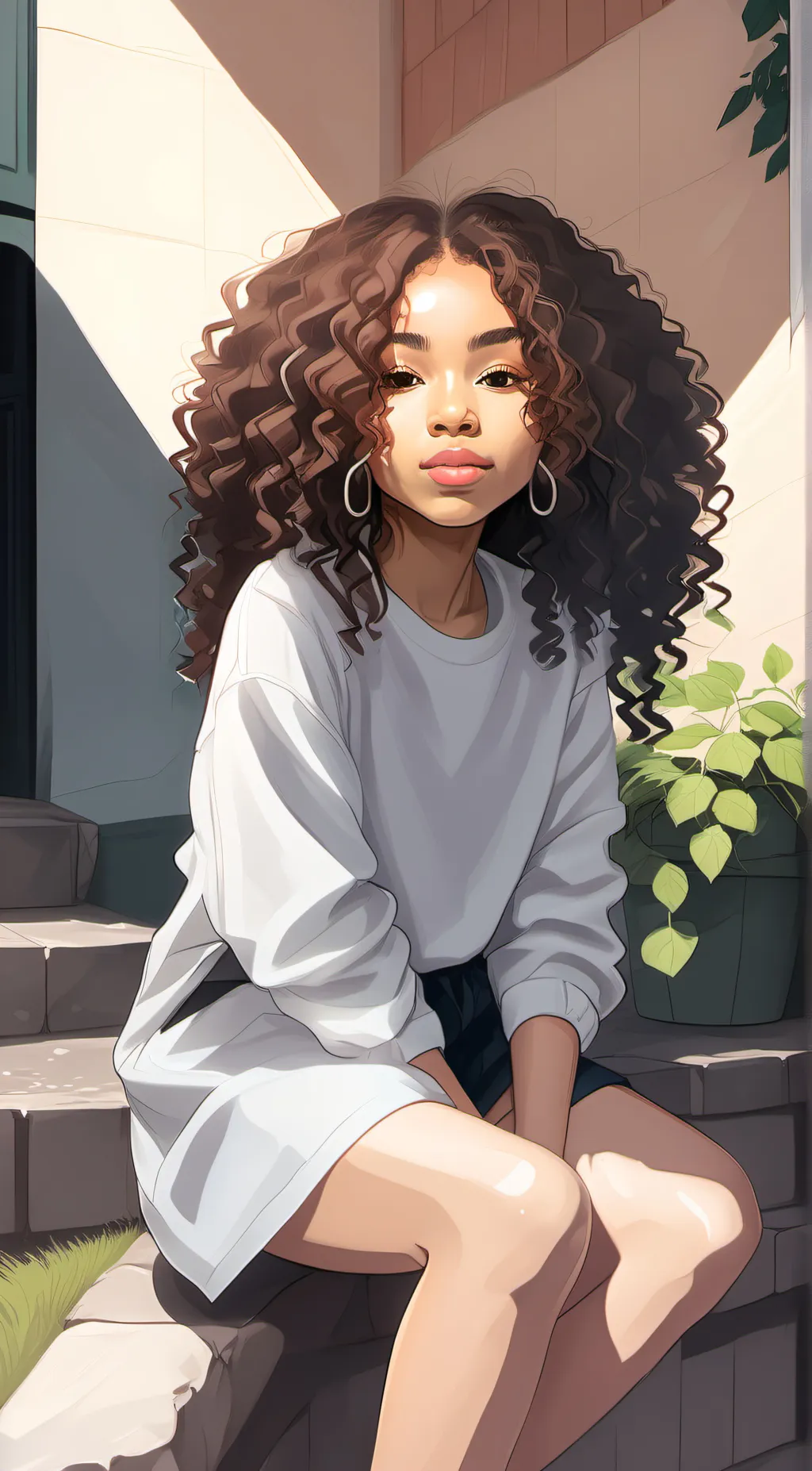 ai character: Taylor Garden  background