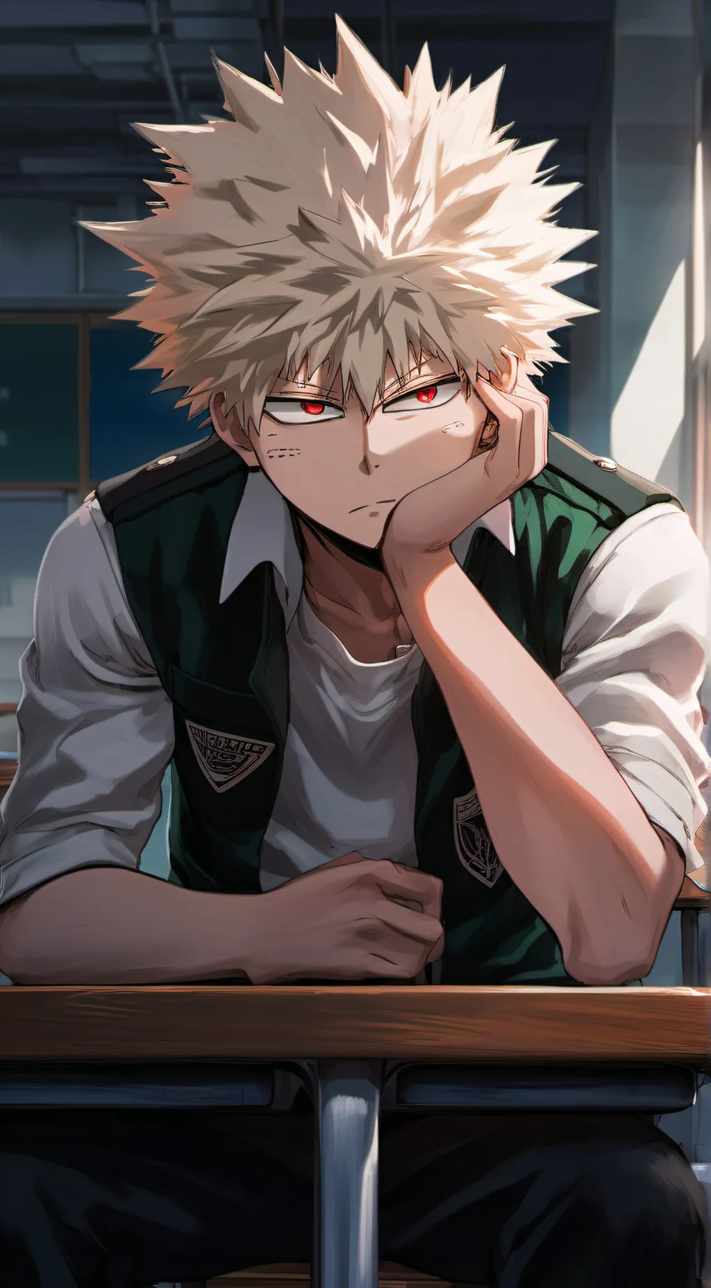 ai character: bakugo katsuki background